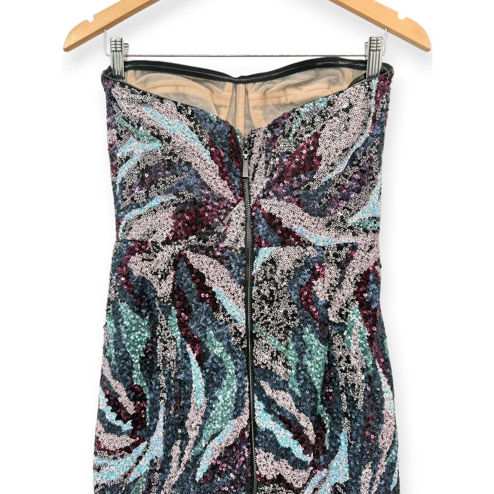 NEW Bronx and Banco Dahlia Pink Multi Strapless Maxi Dress $880 - Size Small - Picture 11 of 16